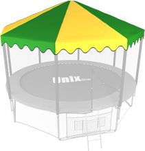 Крыша для батута UNIX Line 14 ft (427 см) зеленый, жёлтый