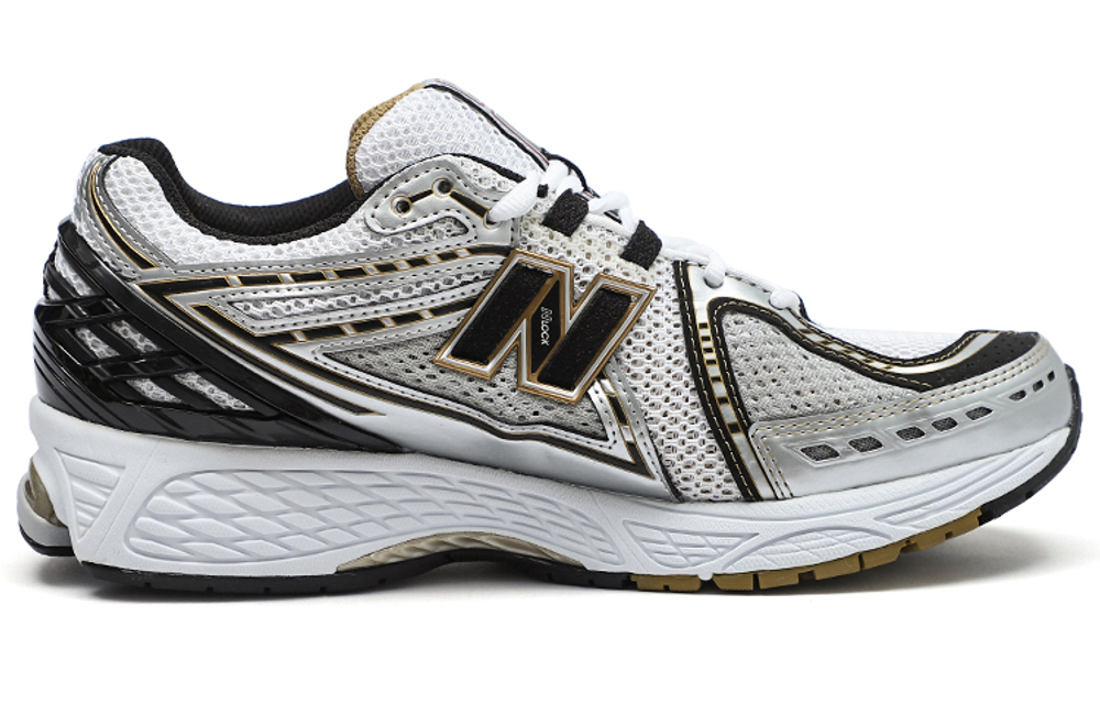 New Balance NB 1906R Trendy Retro Versatile Mesh Textile Synthetic Leather Low-Top Running Shoes Unisex White Silver