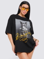 Футболка женская оверсайз принт