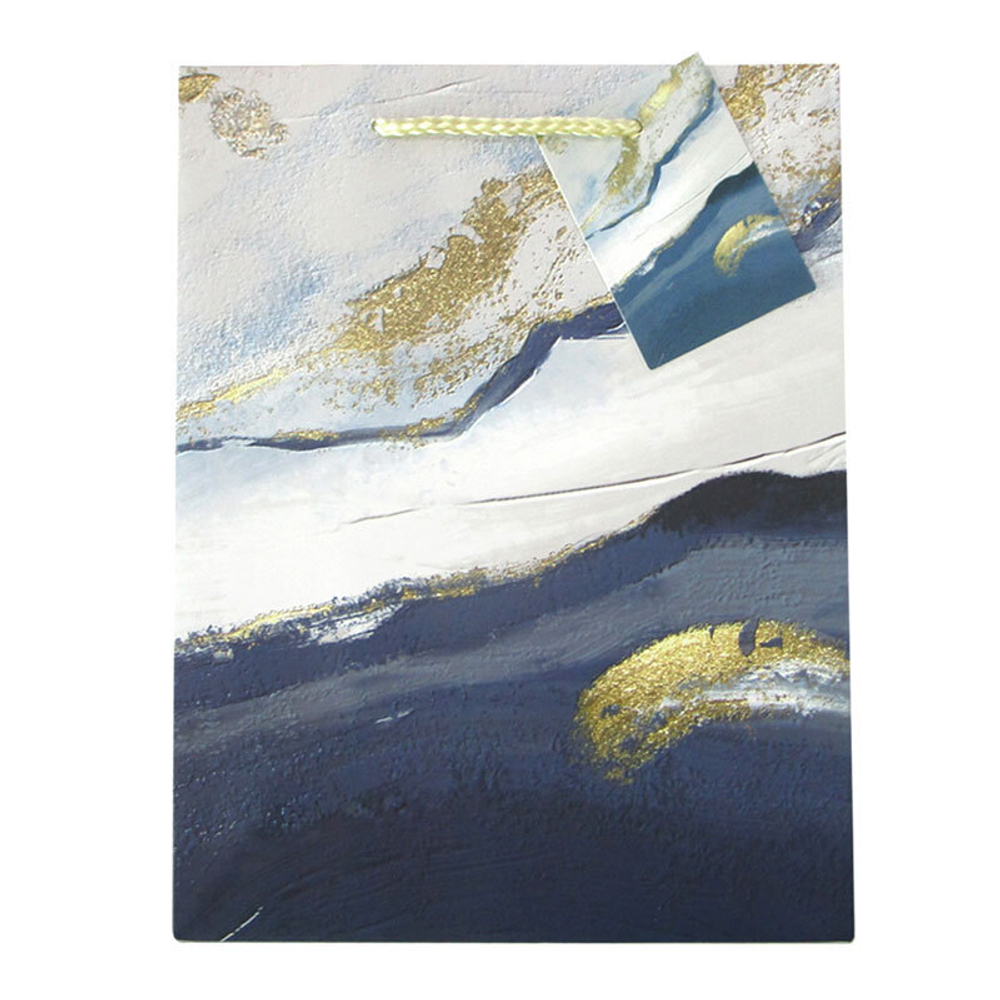 Пакет подарочный "Благородный", Синий 18*10*23 см