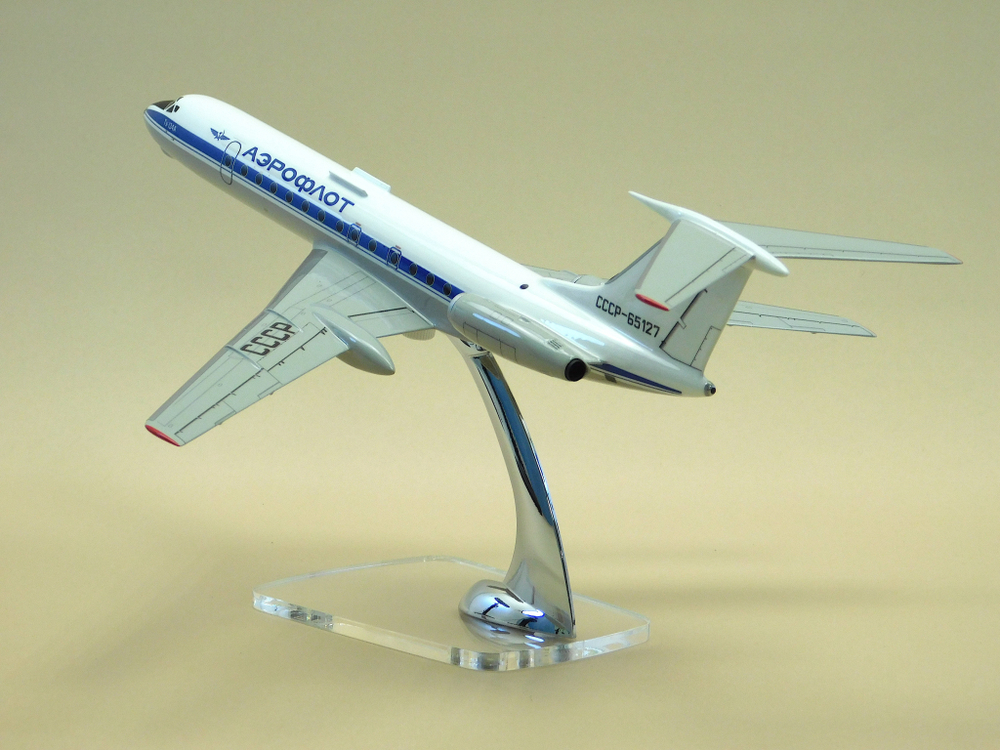 Модель самолета Ту-134А-3 (М1:100, Аэрофлот СССР-65127)