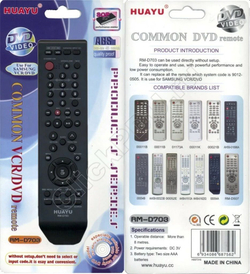 Пульт Samsung RM-D703 (универсальный ) как 00052E DVD+VCR