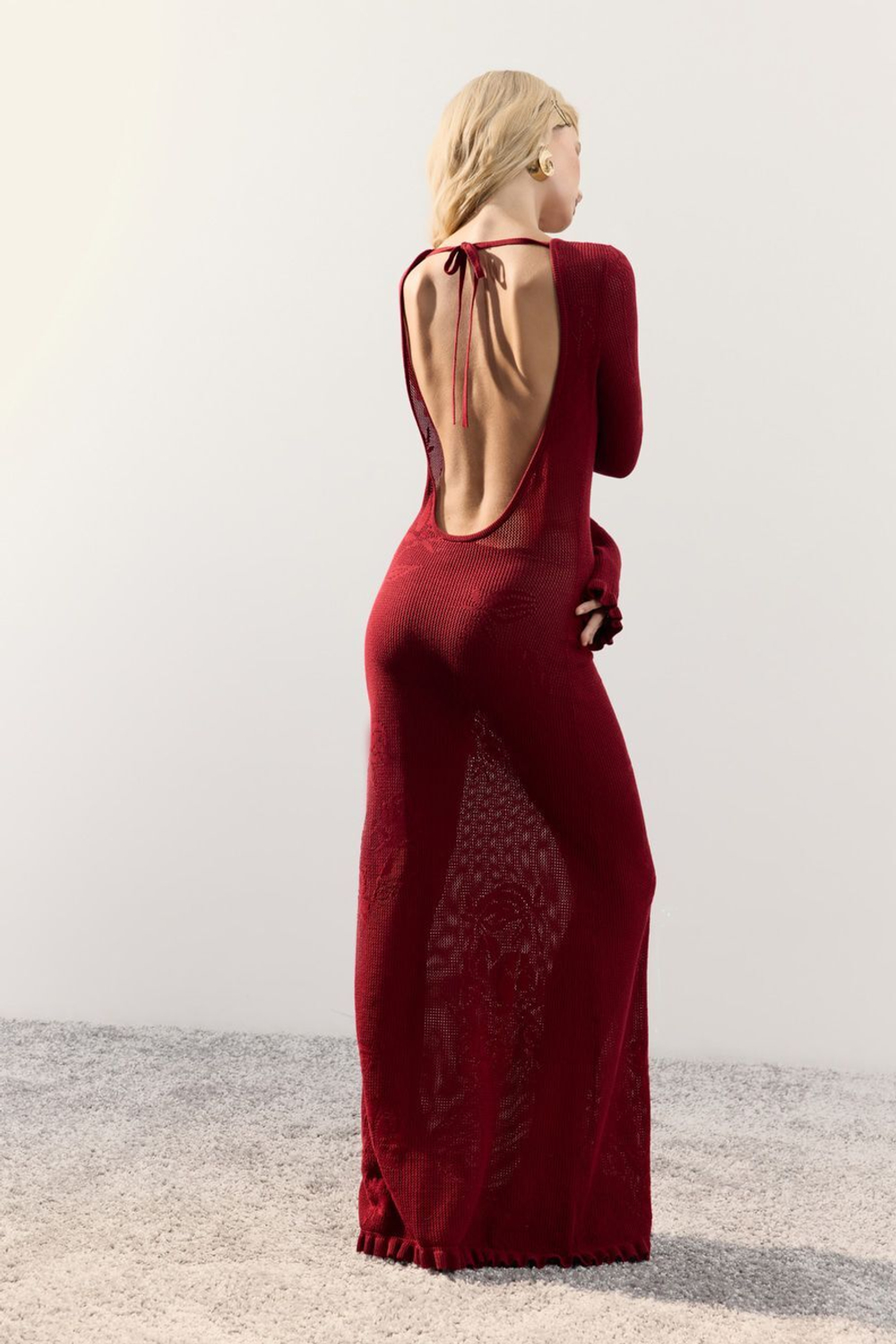 Платье из 100% хлопка Amore V Red Vine