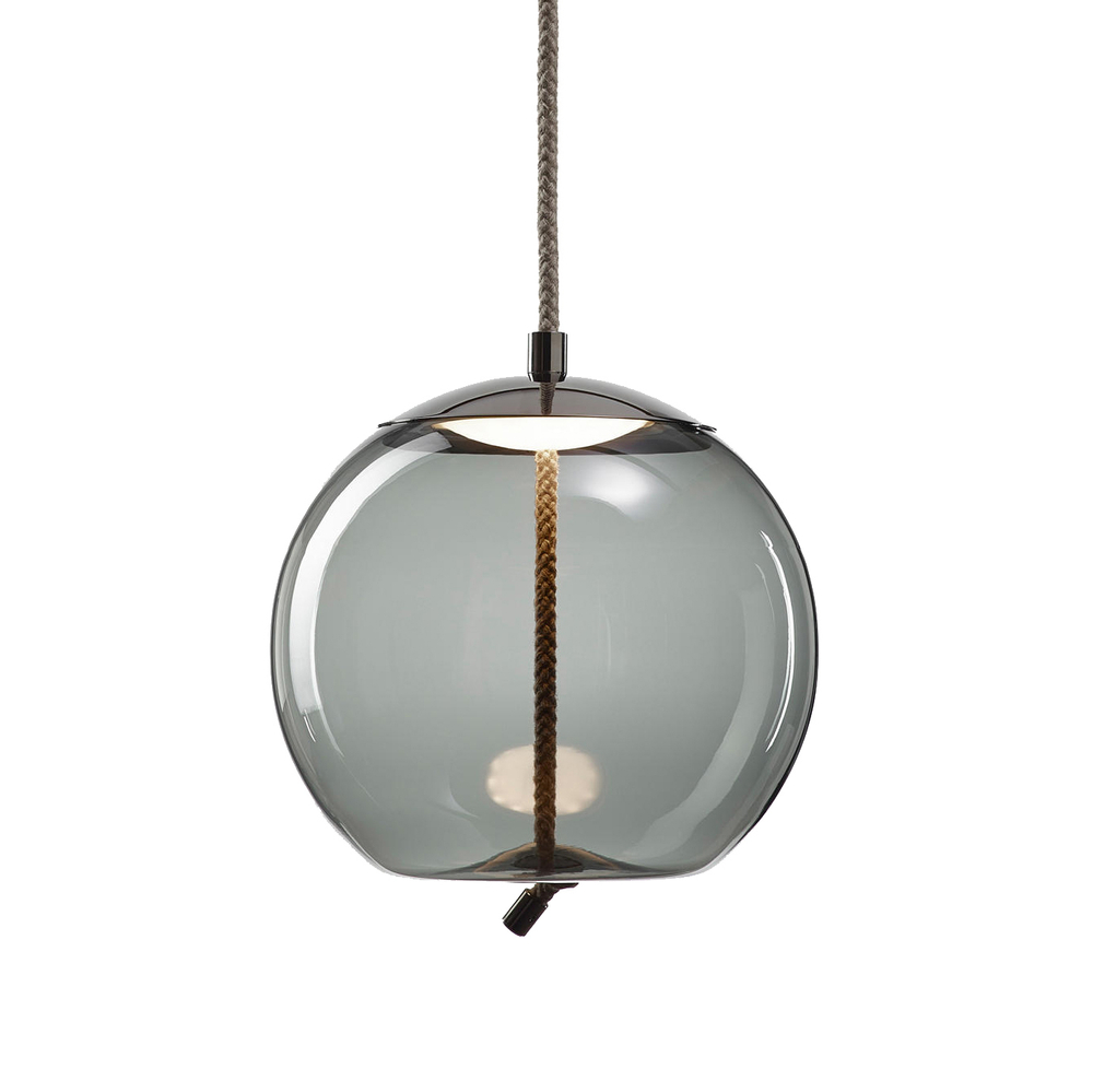 Pendant design lamp  Knot Sfera by Brokis (Smoky)