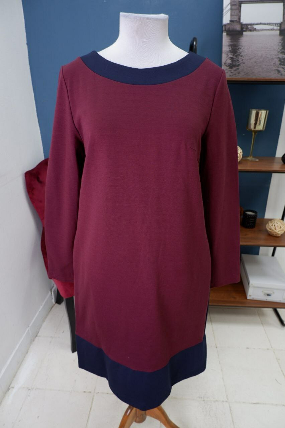 Платье комбинированное 48 размер, новое