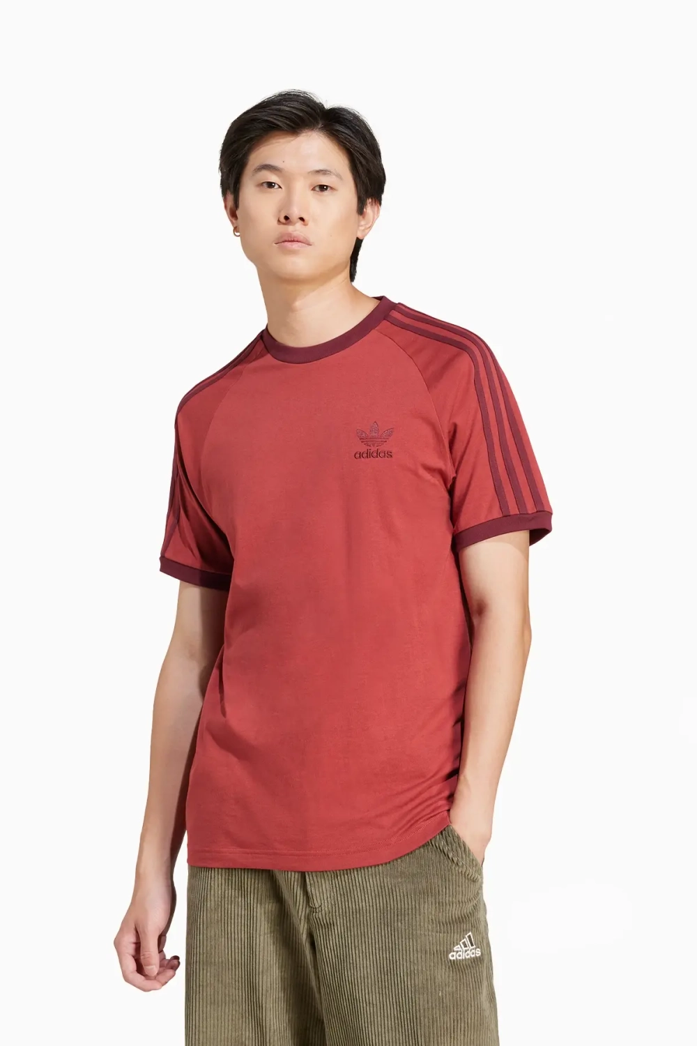 Футболка adidas Adicolor Classics 3-Stripes - красный