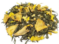 7791D Чай зеленый ароматизированный ЭЛИТНАЯ коллекция "Ананасы Шампань"