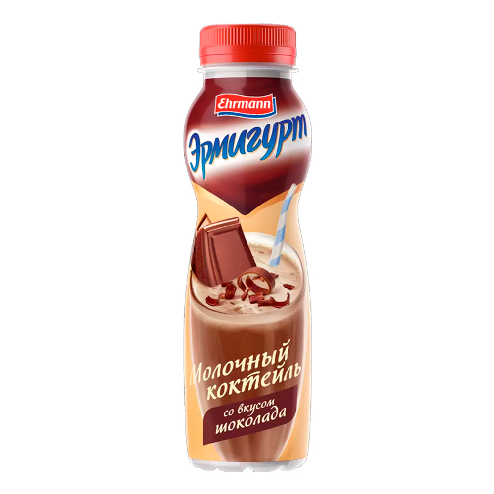 Эрмигурт Коктейль молочный со вкусом шоколада 2,5% 280гр