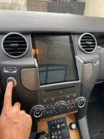 Магнитола для Land Rover Discovery 4 2009-2011 (поддержка меню DENSO) - Carmedia NH-R1005-1 монитор 10.4" в стиле "Тесла", Android 9, 4Гб+64Гб, CarPlay