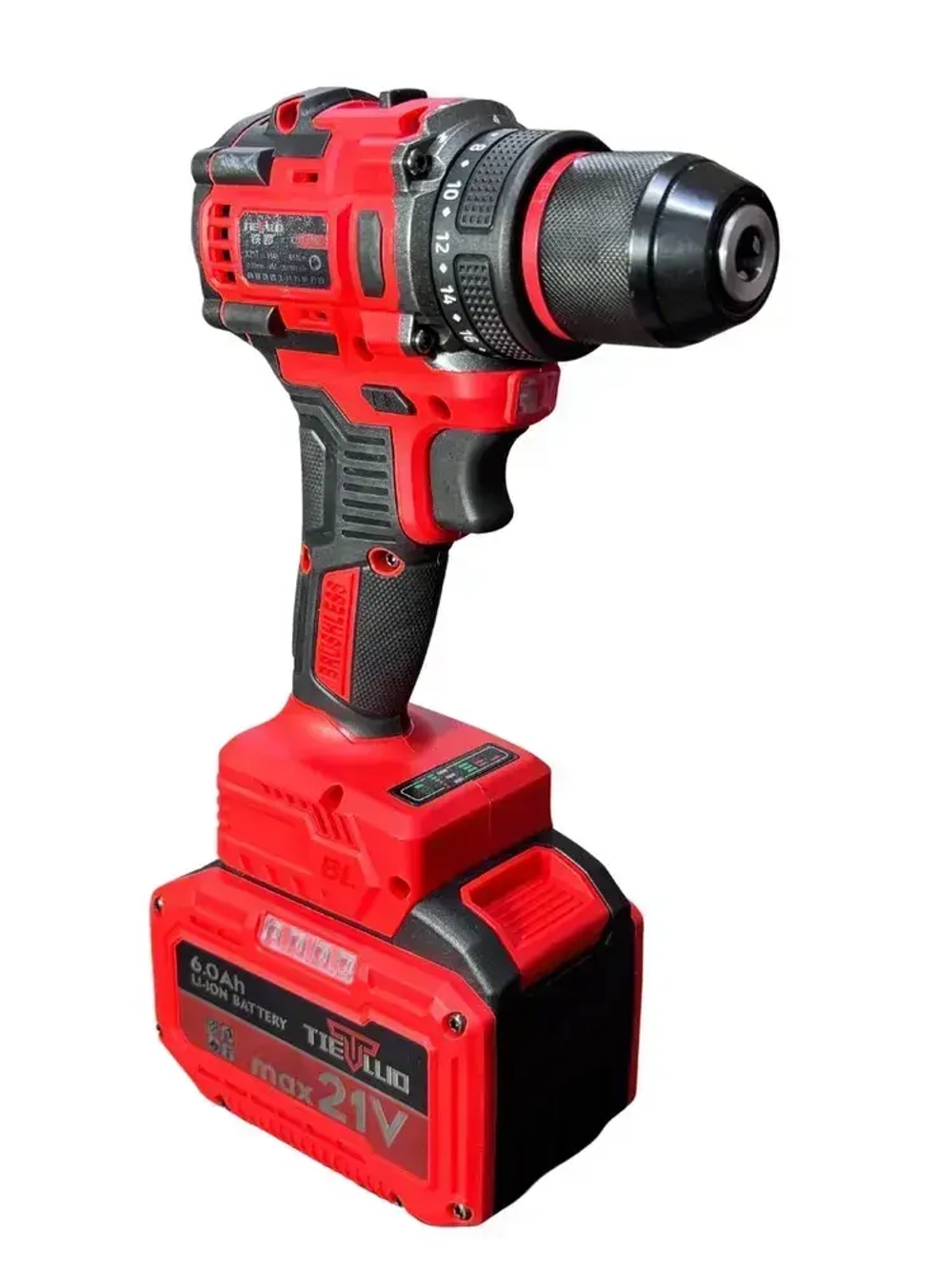 Набор 3в1 аккумуляторного инструмента TIELLIO: Перфоратор, Шуруповерт, УШМ бесщеточные 3 АКБ LI-ION 6Ач