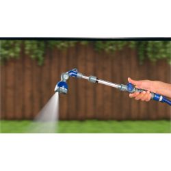 Пистолет распылитель для полива GREEN APPLE GACHW-618 телескопический, 46 см - 61 см, 8 режимов