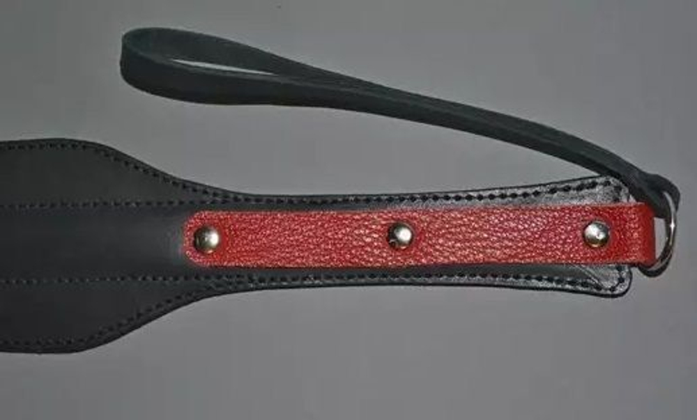 Чёрно-красный спанкер «Лопатка большая» (Цвет: черный с красным)