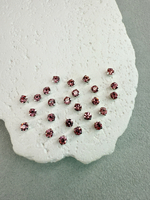 Шатоны 4 мм, Светлая роза в серебре, 25 шт