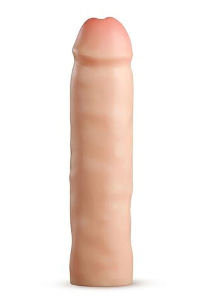 Телесная насадка-удлинитель Tenacity - 21,6 см. (Цвет: телесный)