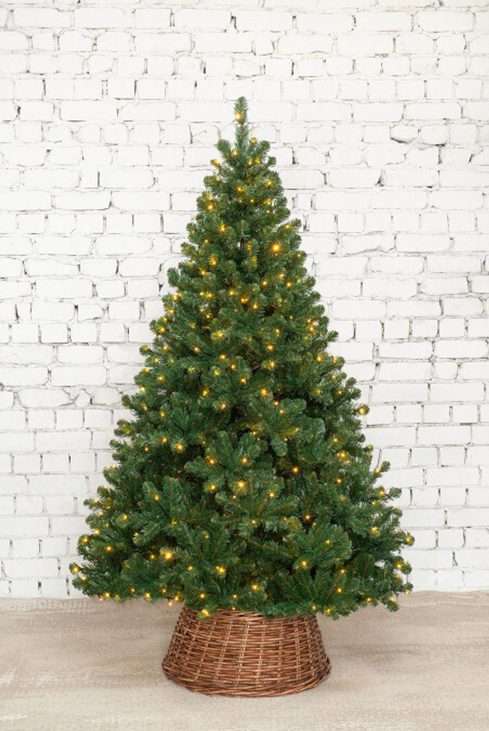 Елка с гирляндой 2в1 «Звёздная» (пвх) 180 см / 1,8 м