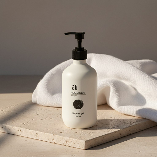 Гель для душа Aquatique (16 шт.) диспенсер белый 500 мл
