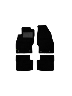 Коврики в салон для OPEL Corsa D 3D, 5D 2006-2010, 2011-2014, хэтчбек, 4 шт. (текстиль) KLEVER02371401210KH