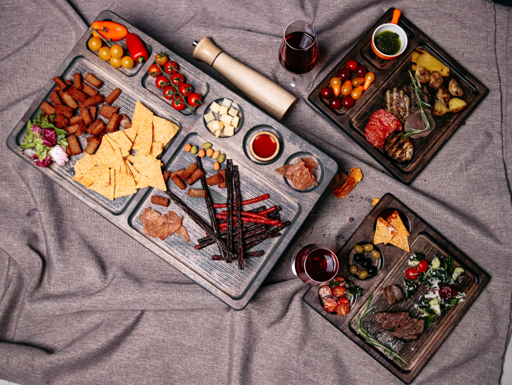 Менажница Поднос на ножках большой