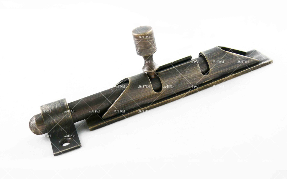 Шпингалет оконный латунный Д10 мм 100-1000 мм прямой