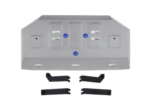 Защита топливного бака Rival для BAIC Beijing BJ40 4WD АКПП 2023-н.в., алюминий 3 мм, с крепежом, штампованная, 333.3506.1