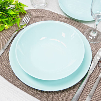 DIWALI LIGHT TURQUOISE Столовый сервиз 18 предметов (73706)