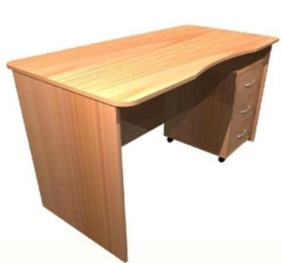 Стол письменный с выкатной тумбой ВРС-Ст-02