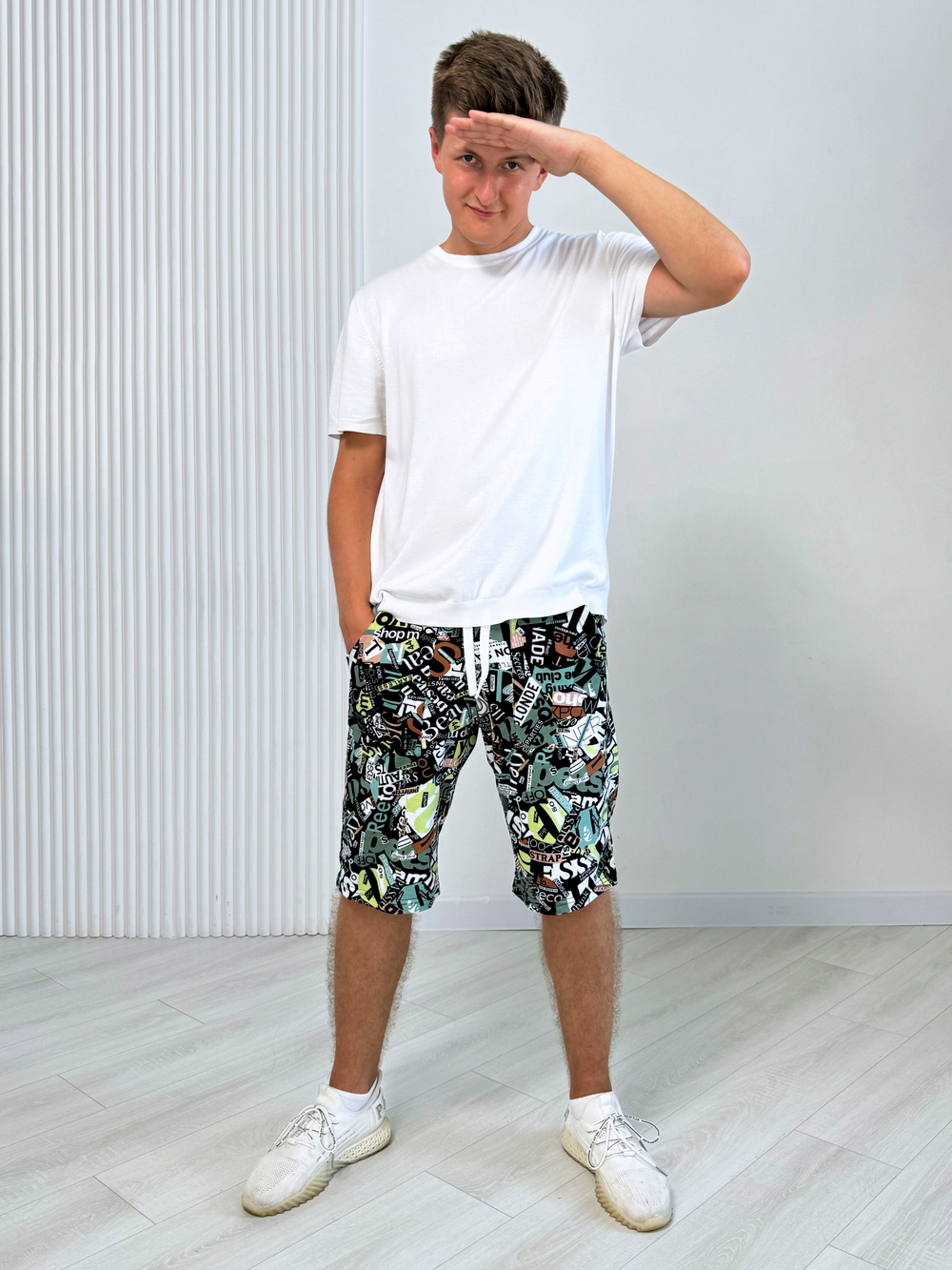 Шорты для мальчика подростковые "Буквы"