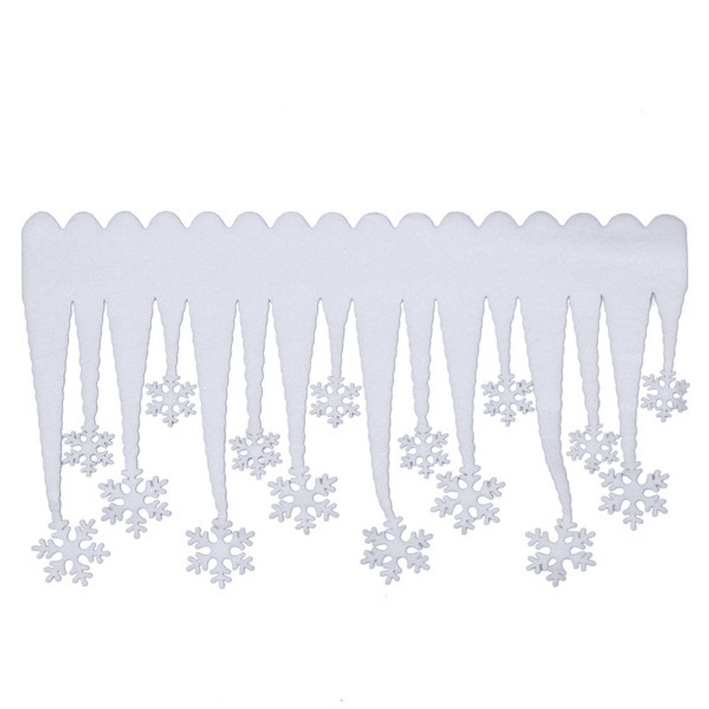 Украшение новогоднее «Снежные сосульки» 55*35 см