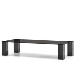 Журнальный столик Adularia, 140x60 см, закаленное стекло темно-серого цвета
