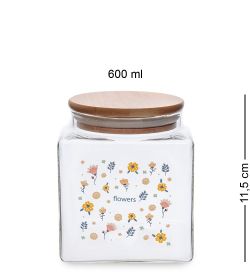GS- 15/1 Банка для сыпучих «Вальс цветов» 600мл