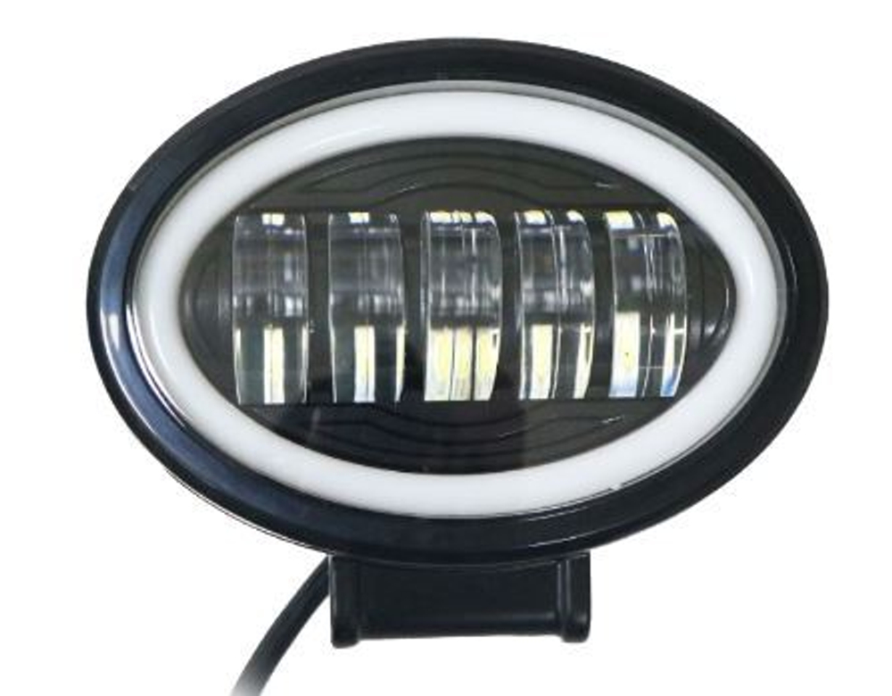 Прожектор LED-СТГ -Овал  22W (135*100*60) 5Lenz+ДХО 9-36v шт G0103