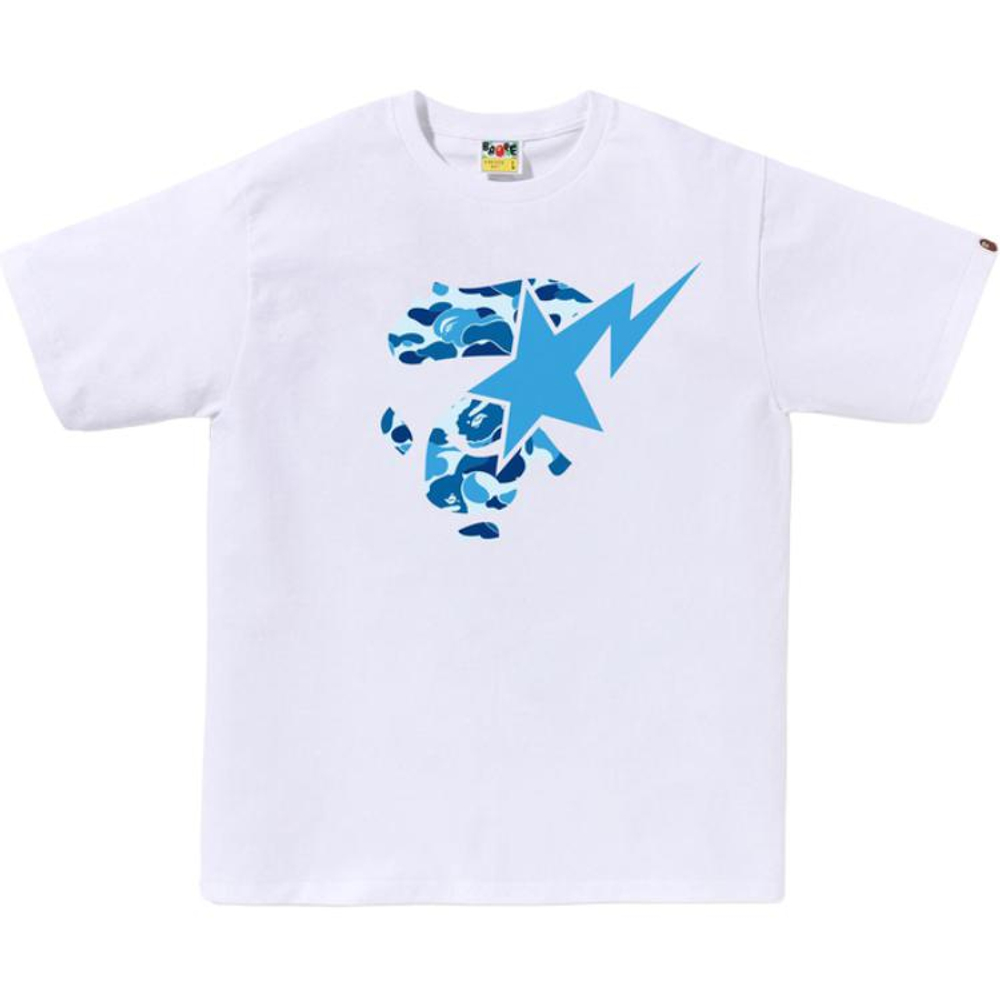 A Bathing Ape Bathing Ape Ss26 Футболка белый синий