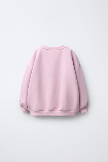 ZARA ТОЛСТОВКА «ЗВЕЗДА» С РЕЛЬЕФНЫМ БЛЕСКОМ, СВЕТЛАЯ МАЛЬВА