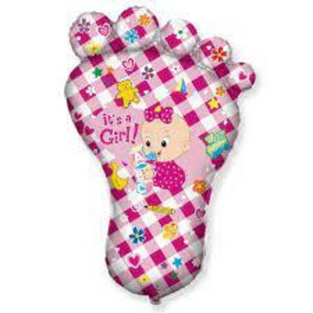 И 38 Ножка девочки / Foot Girl / 1 шт /, Фольгированный шар.6п. З9