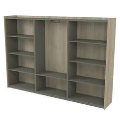 15ШТС.1810 Шкаф высокий, комбинированный, трехсоставный (2636*460*1828)