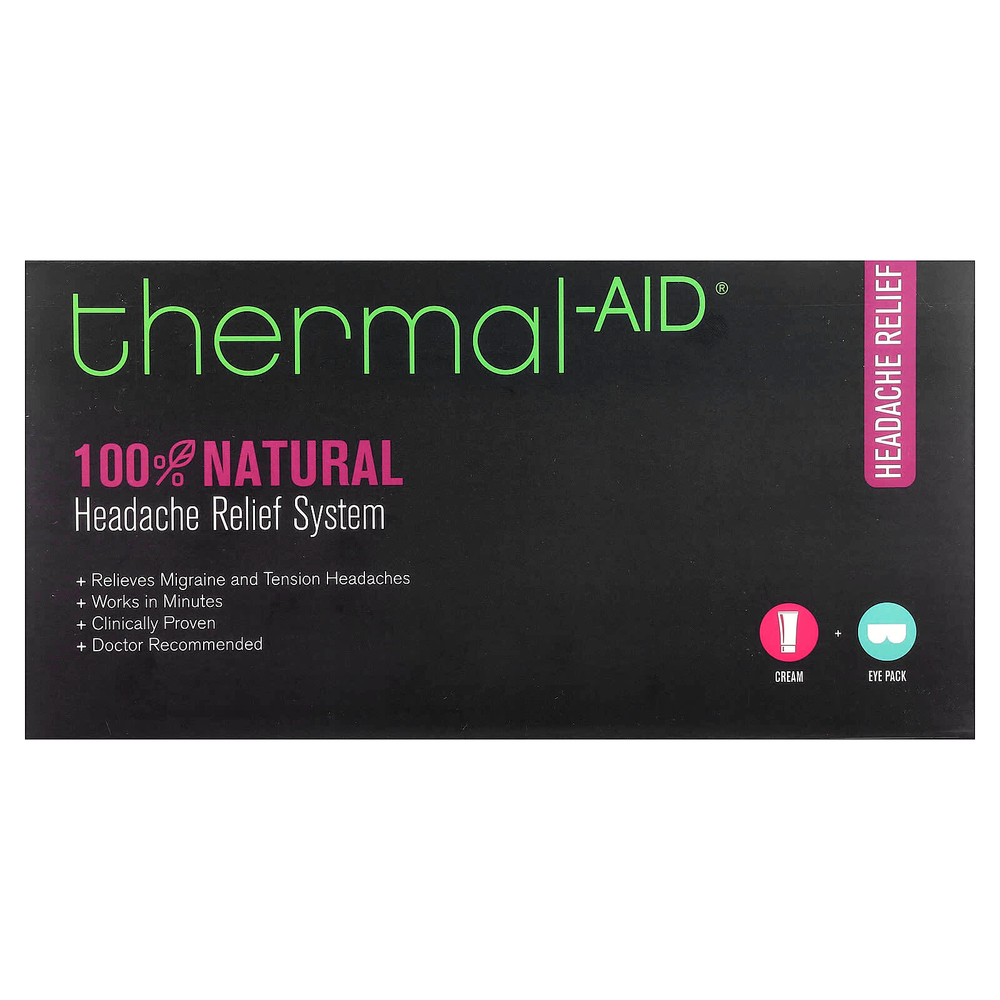 Thermal Aid, система облегчения головной боли, набор из 2 средств