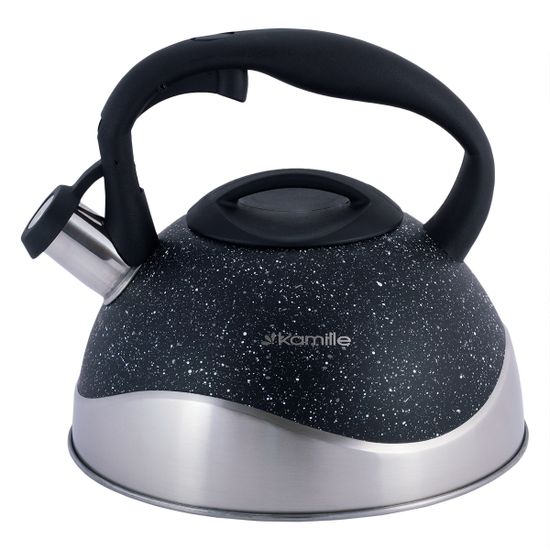 Чайник 2,8 л. из нержавеющей стали со свистком Kamille KM-0686B