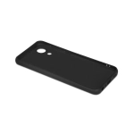 Силиконовый чехол с микрофиброй для Samsung Galaxy A03 core black DF