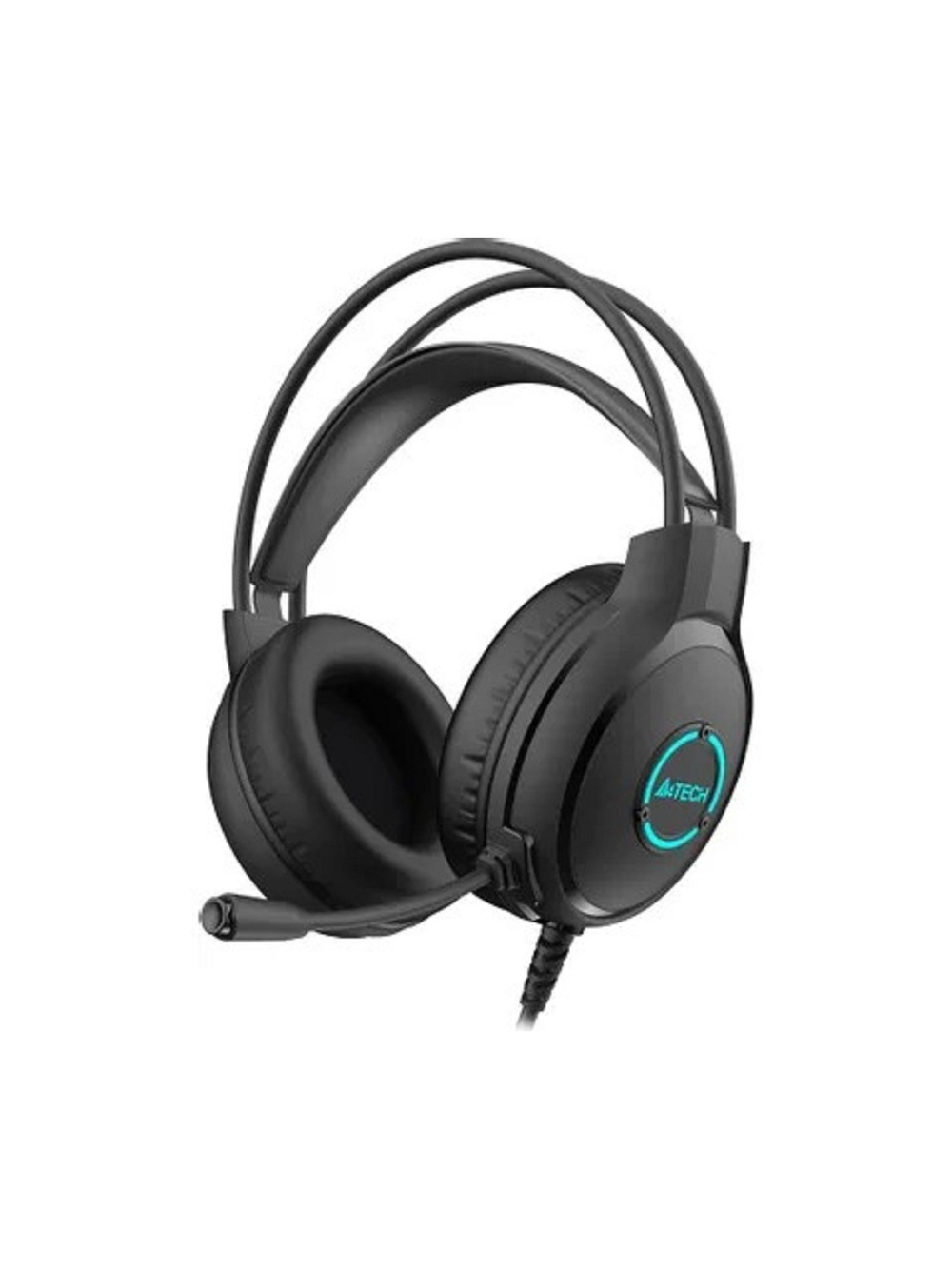 Наушники с микрофоном A4Tech Fstyler FH300U черный 2м мониторные USB оголовье (FH300U BLACK)