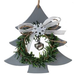 GAEM Изделие декоративное подвесное "Сердце/Ёлка/Звезда", L10,5 W1 H9,5 см, 3в.