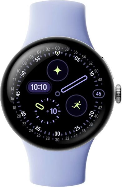Умные часы Google Pixel Watch 4 41mm Wi-Fi (Polished Silver/Iris)