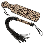 Эротическая игра Master & Slave с аксессуарами (Цвет: черный с леопардовым)