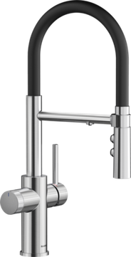 Смеситель Blanco CATRIS-S  Flexo Filter нержавеющая сталь выдвижной шланг фильтрованная вода