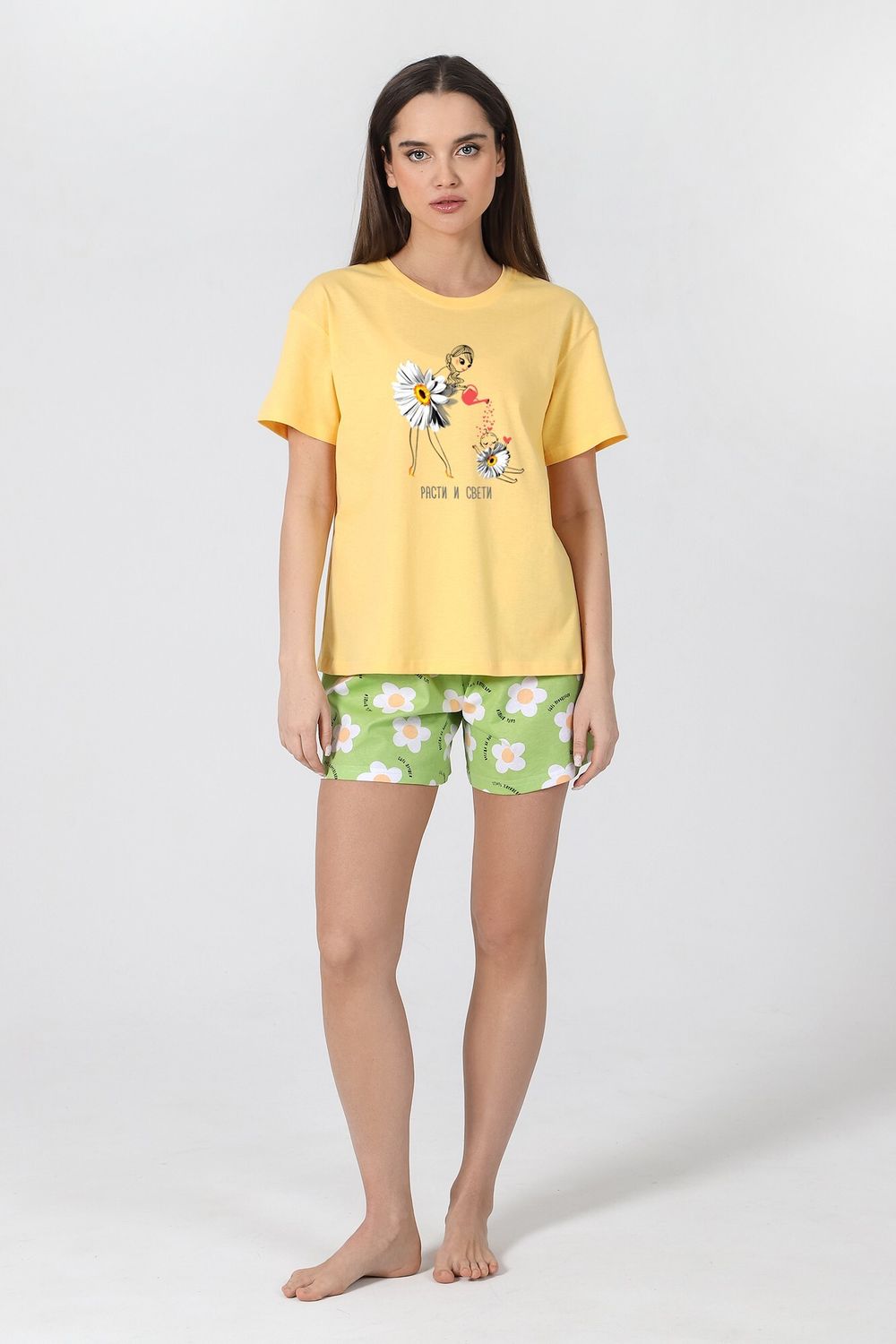 Пижама женская Ромашка-4 Виотекс ЖЁЛТЫЙ