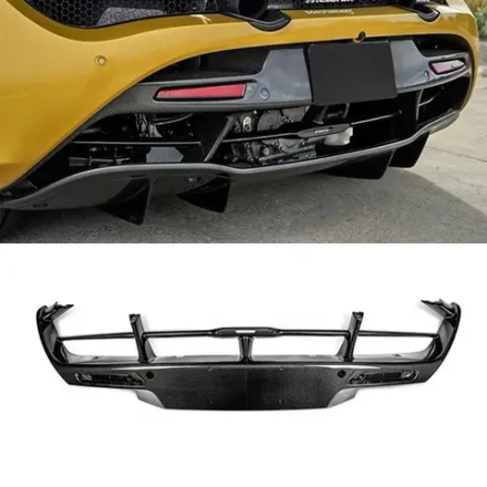 Карбоновый кожух заднего бампера для McLaren 720S 2017-2023 МакЛарен тюнинг