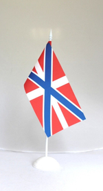 Флажок настольный на подставке (10х20 см) ВМФ Гюйс