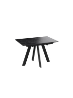 Стол кухонный Черный муар мрамор 120(160)х80х76 см