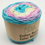 Пряжа для вязания COTTON ROYAL COLOR WAVES (22-03) FIBRA NATURA