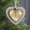 Ёлочная игрушка Сердце с оленем 10*2 см., от батареек, свечение тёплое белое, Luazon Lighting (4357357)