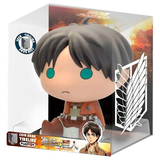 Фигурка-копилка Attack on Titan Eren 16 см / Фигурка по мотивам аниме и манги "Атака титанов", Эрен Йегер